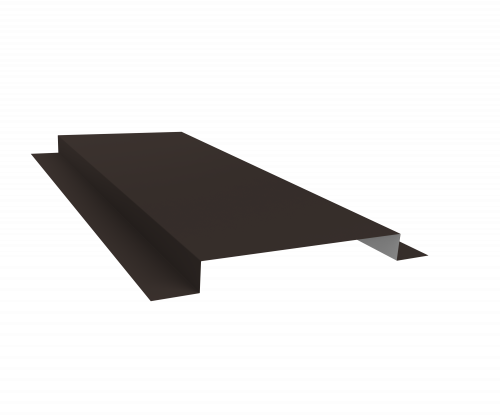 Планка кожуха сегментного 150 0,5 Сатин матовый RR 32 темно-коричневый (2м)