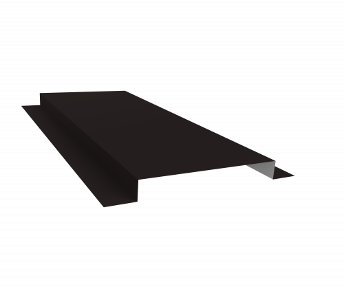 Планка кожуха сегментного 150 0,5 Сатин матовый ТХ RAL 9005 черный (1,5м)