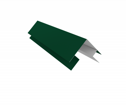 Планка угла внешнего сложная Кожуха сегментного 0,45 Drap ТХ RAL 6005 зеленый мох (1,0м)