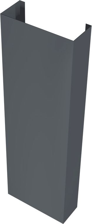 Полустолб для С21 0,5 Velur с пленкой RAL 7024 мокрый асфальт (2,5м)