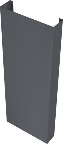 Полустолб для С8,С10 0,45 Drap TwinColor с пленкой RAL 7024 мокрый асфальт (1,5м)