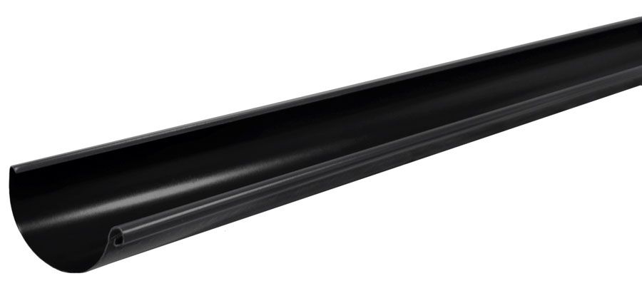 Желоб полукруглый 150мм 3м матовый RAL 9005