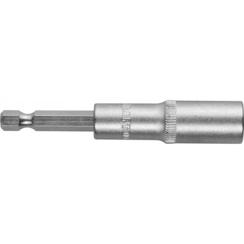 Бита Kraftool с торцовой головкой, удлиненная, Cr-V, хвостовик E 1/4" 13мм (26396-13)