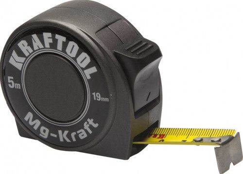 Рулетка Kraftool MG-Kraft 5м/19мм ударопрочная профессиональная в металлическом корпусе (34129-05-19)