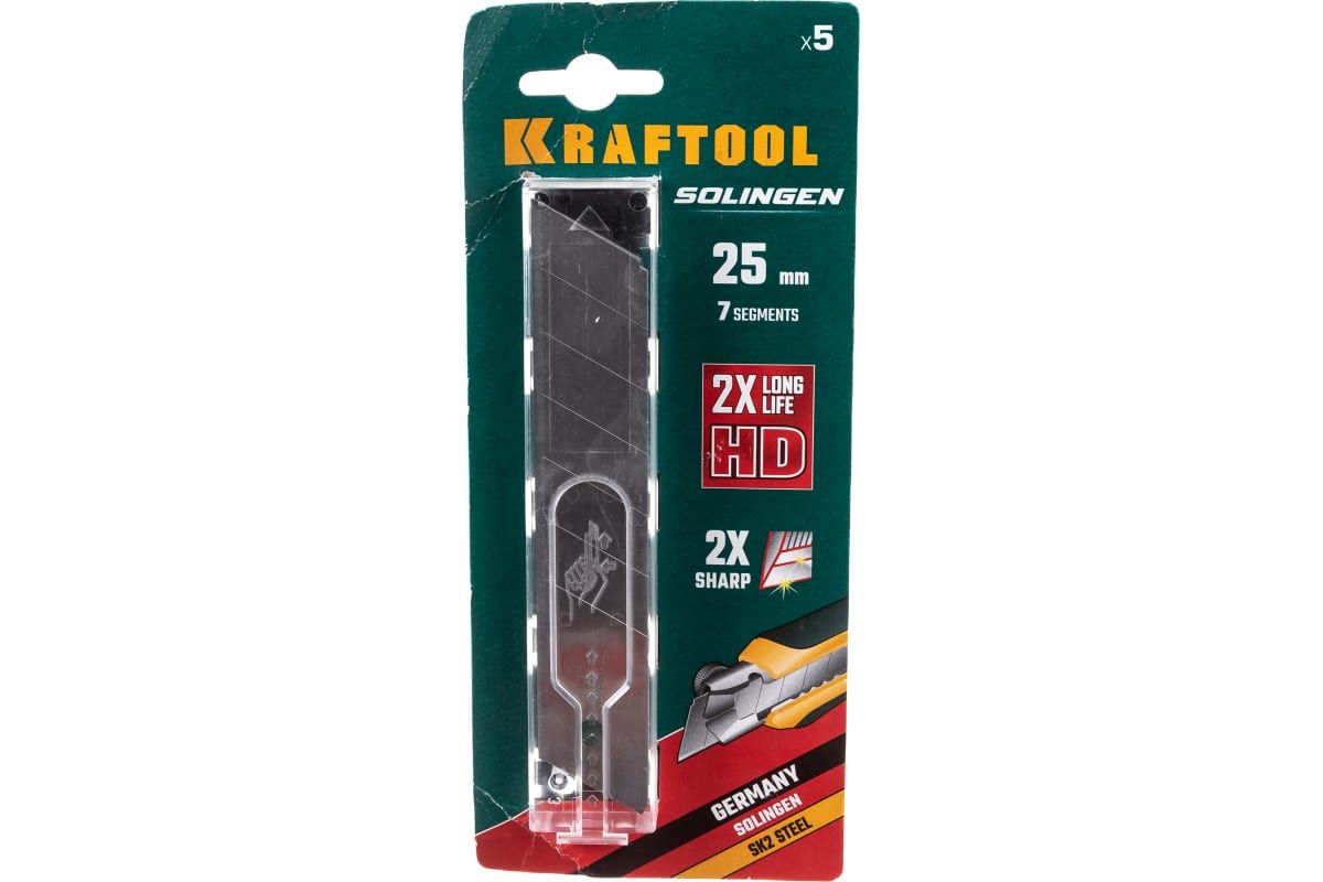 Лезвия сменные сегментированные Kraftool Solingen 25мм 5шт (09607-25-S5)