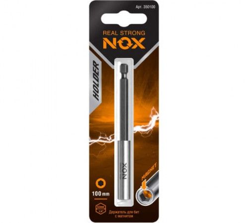 Держатель для бит Nox 100мм Е6,3 карта (350100)