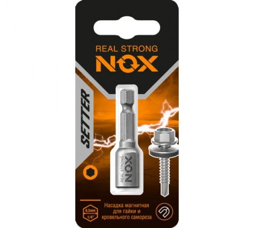Ключ-насадка магнитная Nox Nut Setter 7x48мм карта (557001)